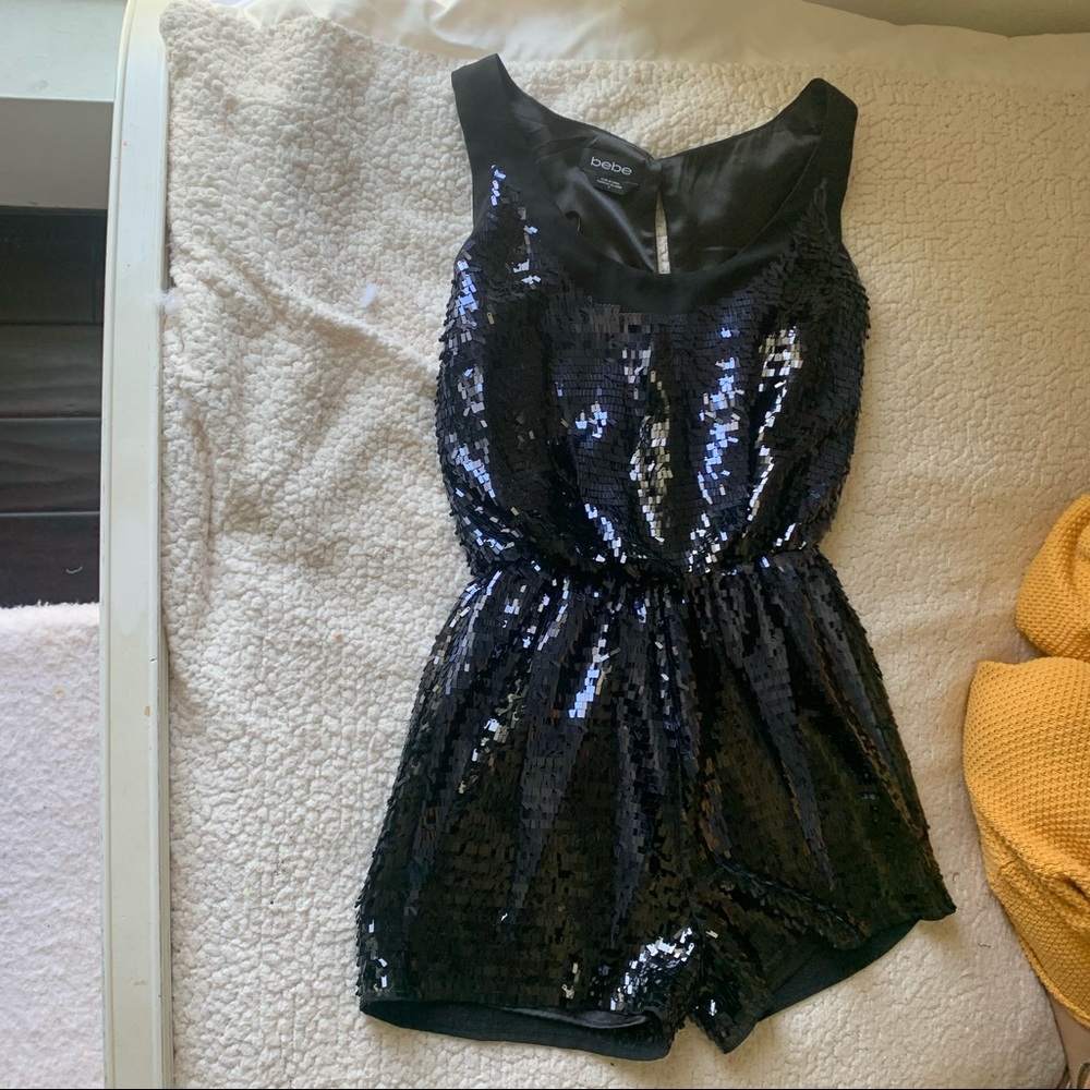 Bebe Sequin Jumpsuit